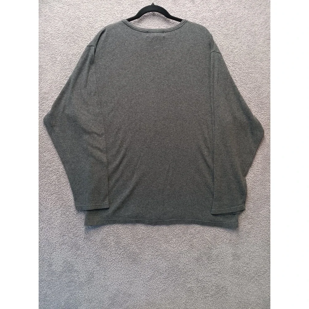 Banana Republic Men's Oversized Wool Cotton Layer Top Gray Long Sleeve‎ Size XL